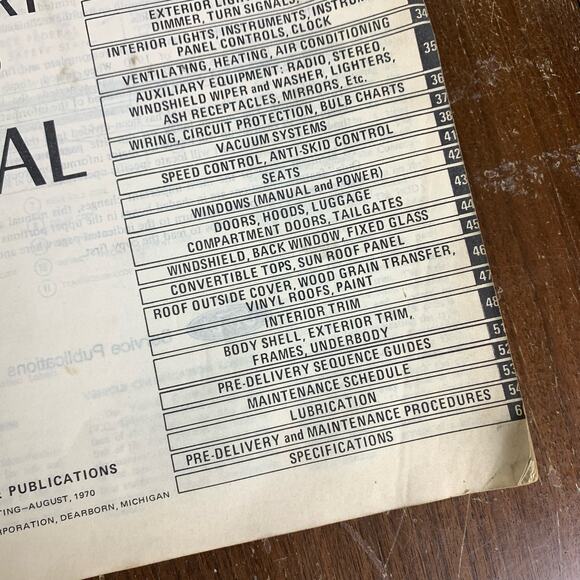 FORD OEM 1971 Car Preliminary Shop & VOL 4 Body Book Manuals Original - Picture 9 of 13